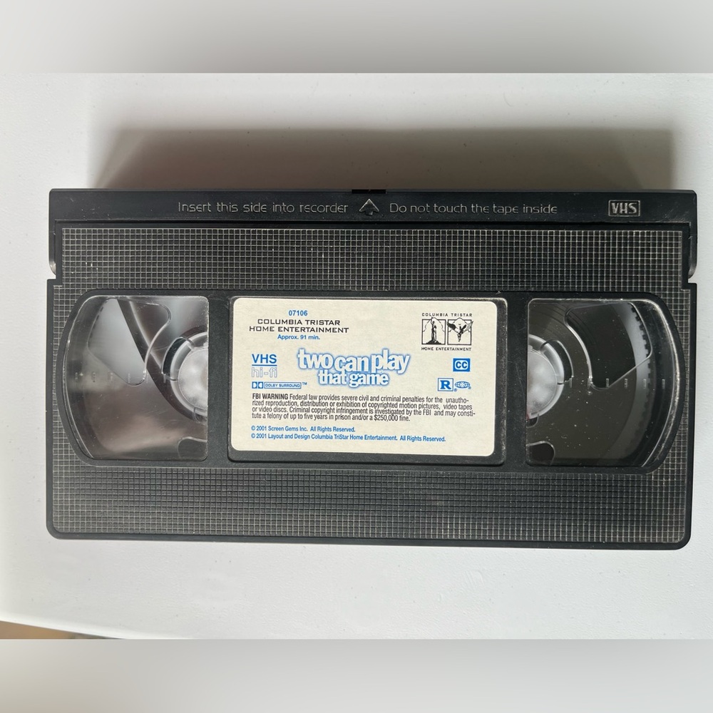 Two Can Play That Game (VHS, 2001) Vivica A. Fox Morris Chestnut NO SLEEVE